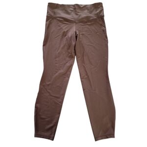 All in Motion leggings XL light brown high rise 7/8 length soft gym yoga workout